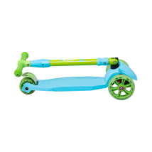 Самокат 3-колесный Bunny, 135/90 мм, голубой/зеленый